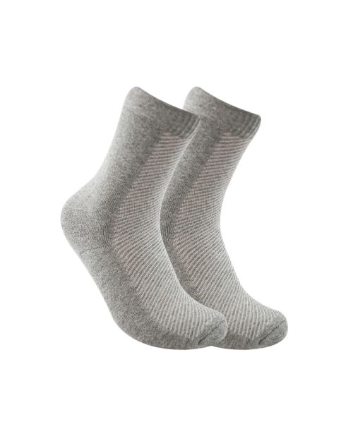 Long Plain Socks Half Terry Grey For Men -40-45