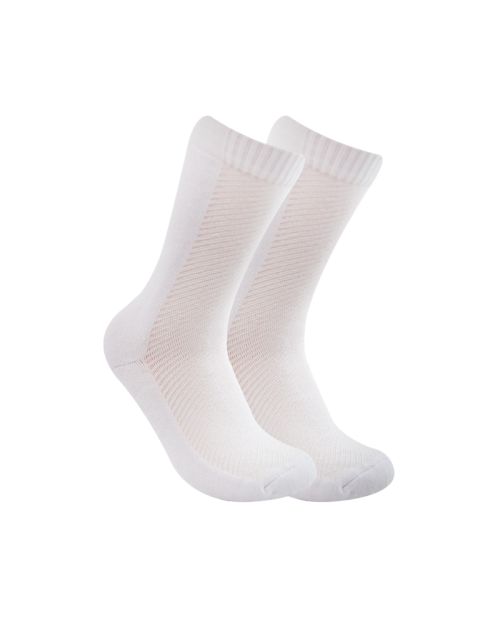 Long Plain Socks Half Terry White For Men -40-45