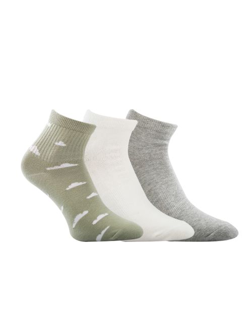 A Pack Of 3 Pieces Plain Short Socks , MultiColoure -36