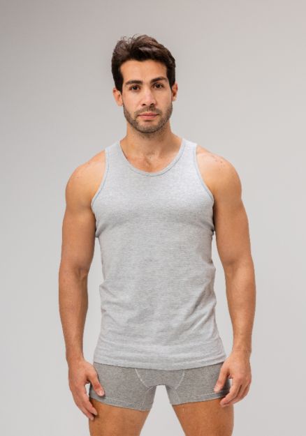 Plain Grey Boxer For Men-Gray-S