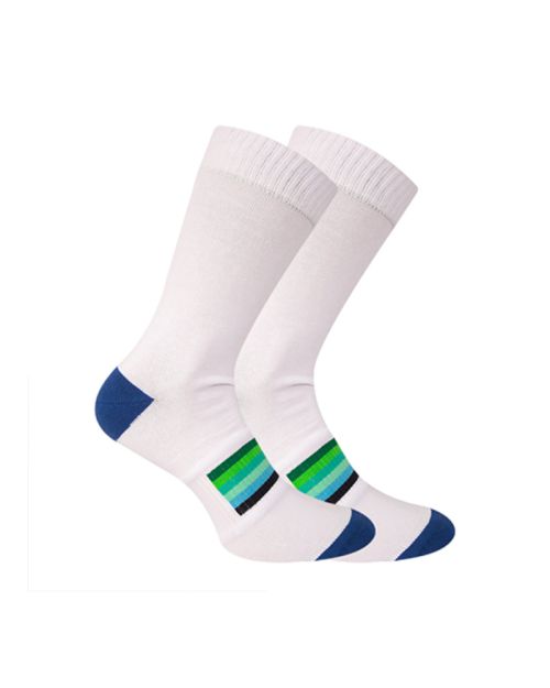 Long Printed Socks Liner Heel And Toe MultiColoure For Men