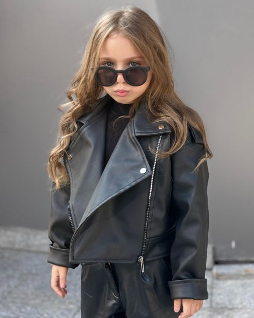 Harley kids leather jacket