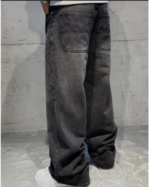 Faded Black Baggy Jeans-34