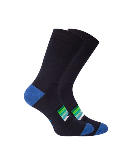 Long Printed Socks Liner Heel And Toe MultiColoure For Men