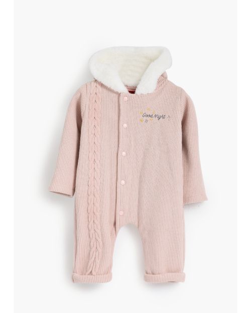 Goog night Hooded  Romper-0-3 mth