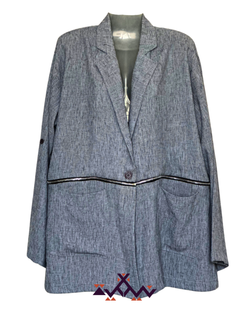 Nyllya zipper blazer 
