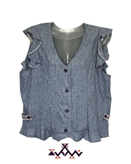 Nyllya ballerina waist coat -Gray-S/M