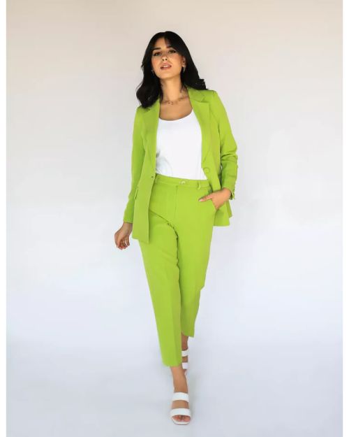 Green Apple Slim Pants