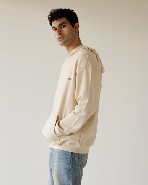 Hefty Beige Hoodie