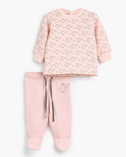 Hello Little One Rouned Printed Set-0-3 mth