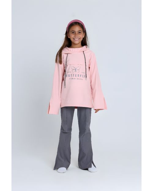 طقم بيجامة فراشة بغطاء رأس