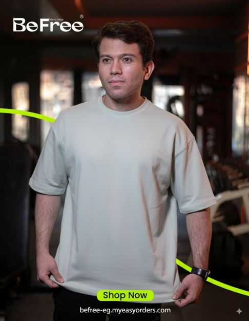 Boxy Fit Mint Green t-shirt -L