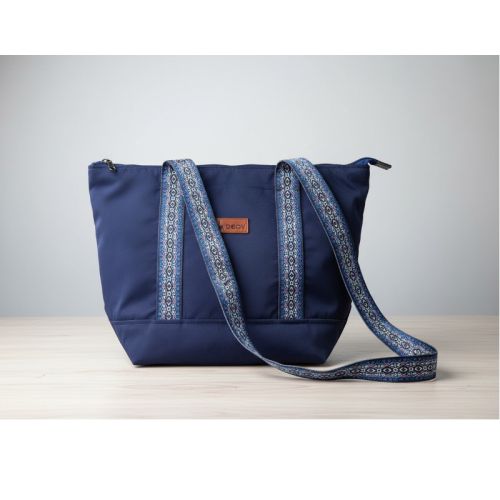 Decov Handbag Multicolor with Decorated Strap-Navy