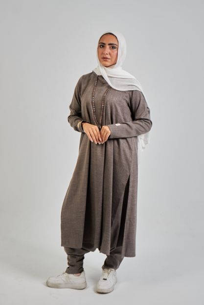 Rawaa Set For Women-Gray-M