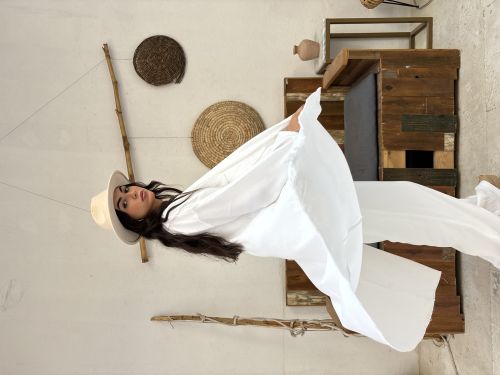 Linen Set-White-S/M