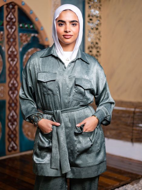Pockets Set in Dark Turquoise-S/M