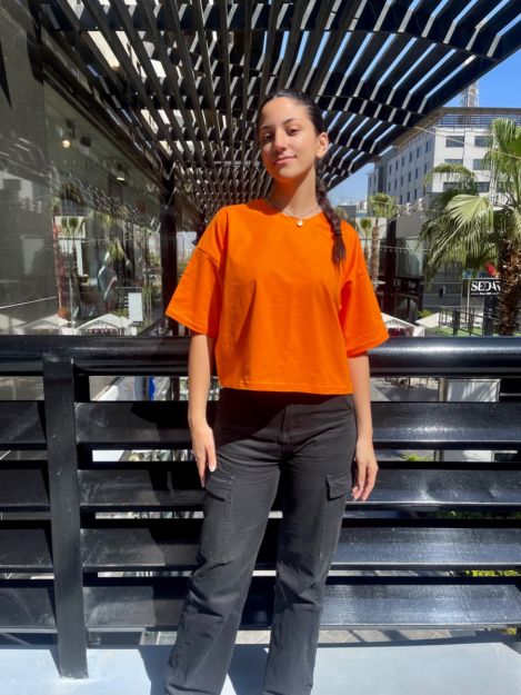 Croptop tshirt (orange)