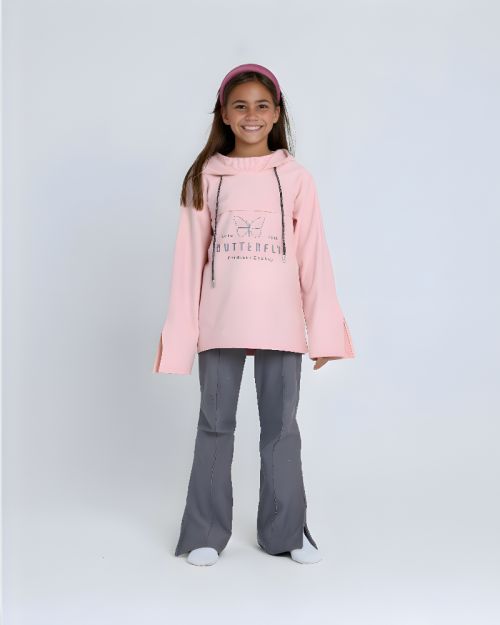 butterfly Hooded Pajamas Set