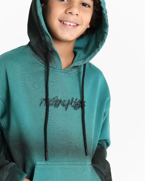 Teal Fade Kids Hoodie