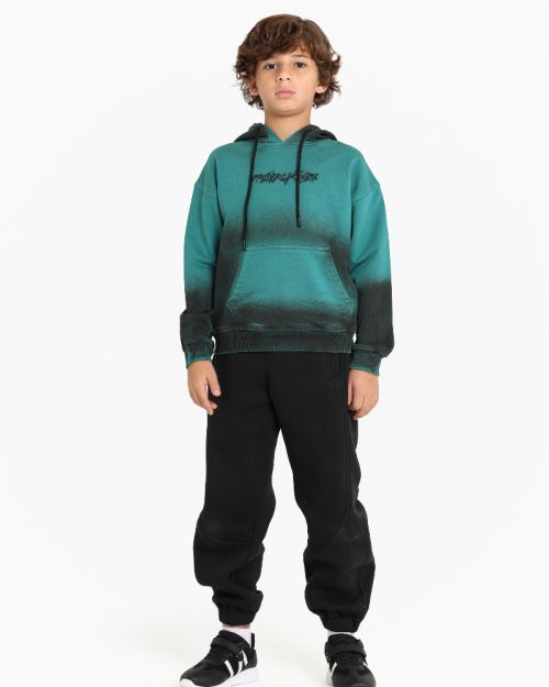 Teal Fade Kids Hoodie