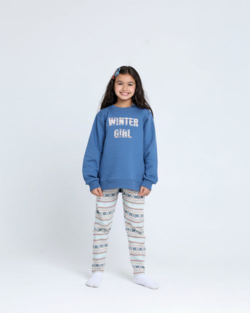 Round Printed Pajamas Set 