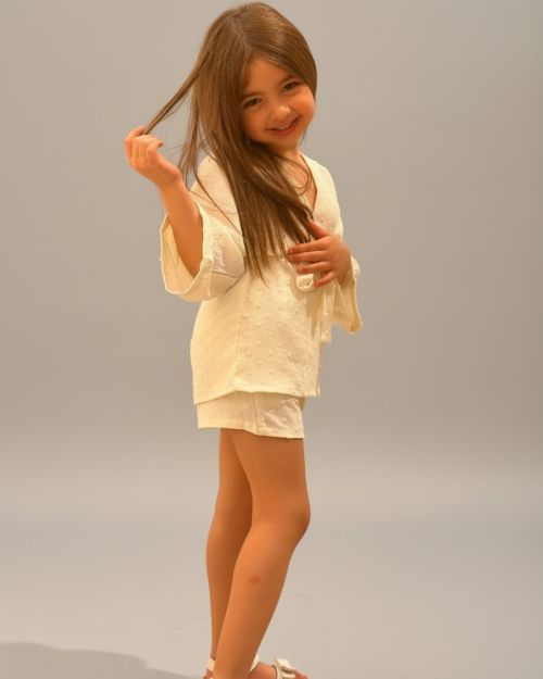 Kimono set -Off-White-3 yrs