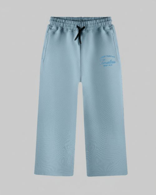 Wide-leg Sweatpants-baby blue-6 yrs