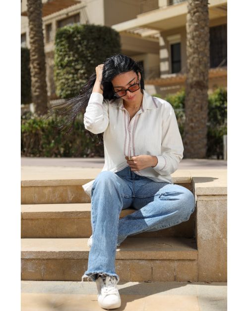 Lavender Linen Shirt-S/M