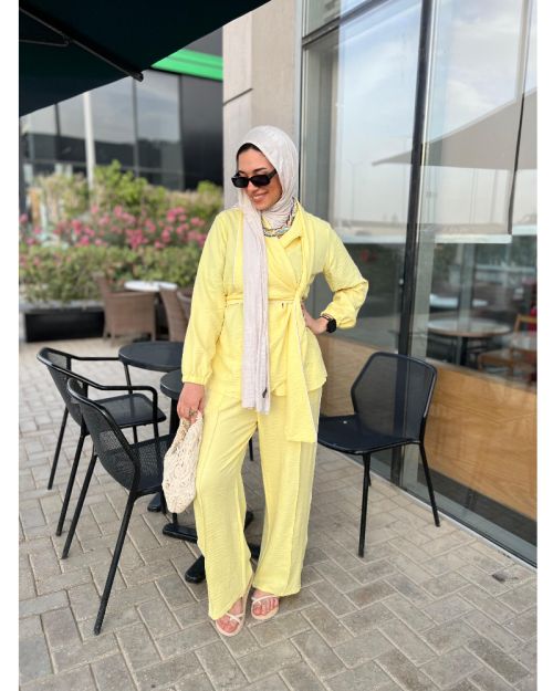 Worood Linen Set-M/L-Yellow