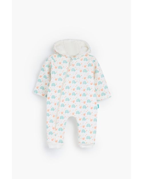 Love elephant Hooded printed Romper