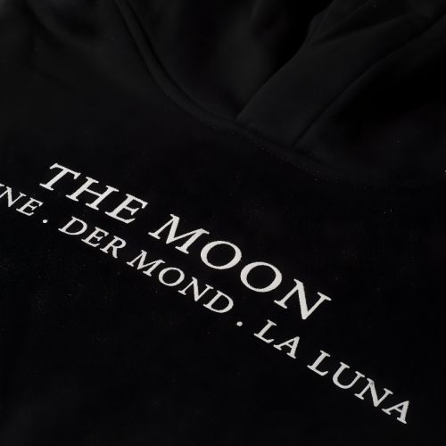 The Moon printed hoodie Black
