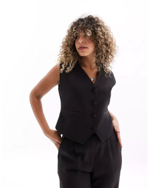 Midnight Cropped Vest-S