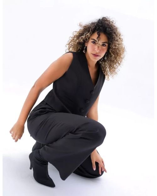 Midnight Cropped Vest-S