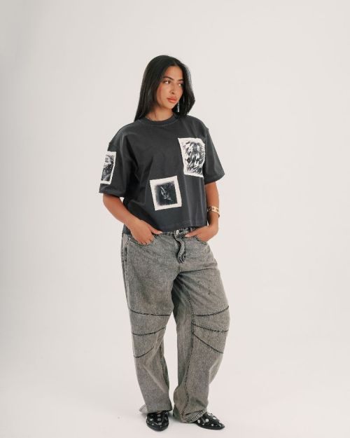 Oversized Patch Tee – Rebel Frames-M