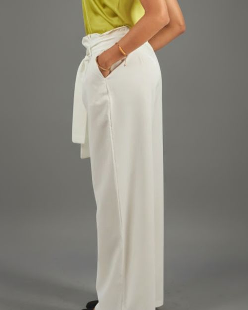 semi formal Wide pants - White 