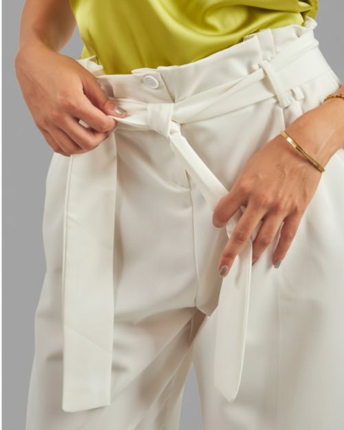 semi formal Wide pants - White 
