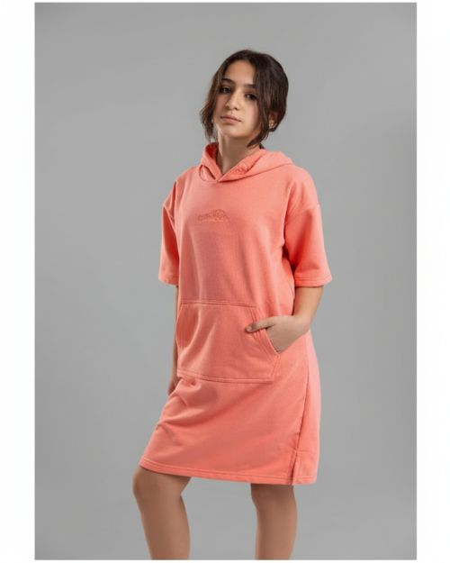 Hooded Dress-Pink-4 yrs