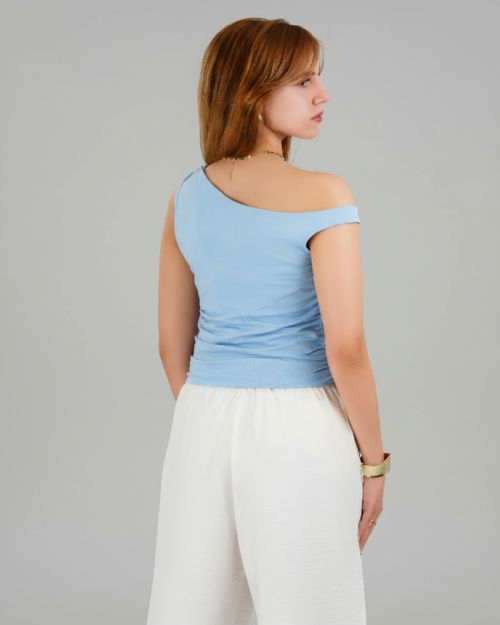 Plein De Vie one shoulder top