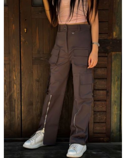 Pockets Pants Dark Grey-M