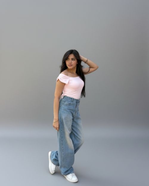 Pure Cotton Strap Top-Pink