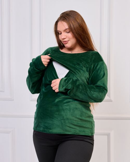 Maternity & Nursing Top-XL-Olive