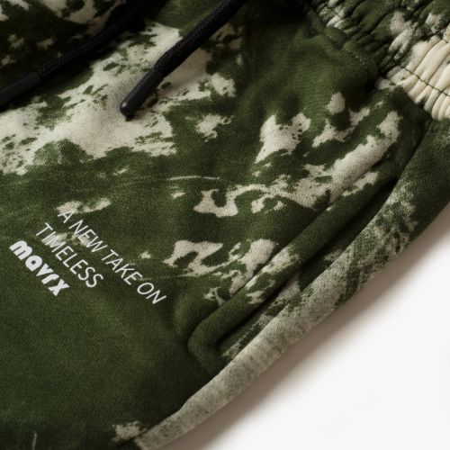 Tie-Dye Hoodie Set-Olive-4 yrs