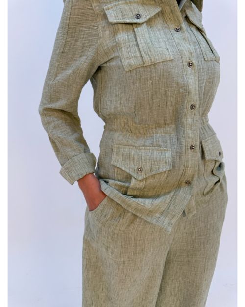 Olive Linen Grace-S/M