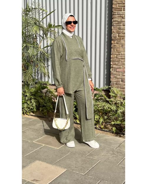 Worood Linen Set-M/L-Olive