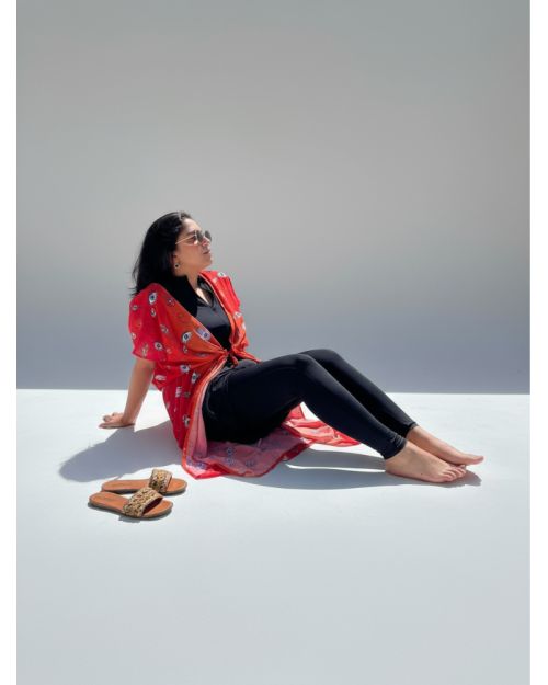 summer cover up -Orange