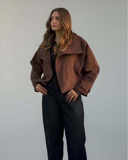 Over size  Suede jacket