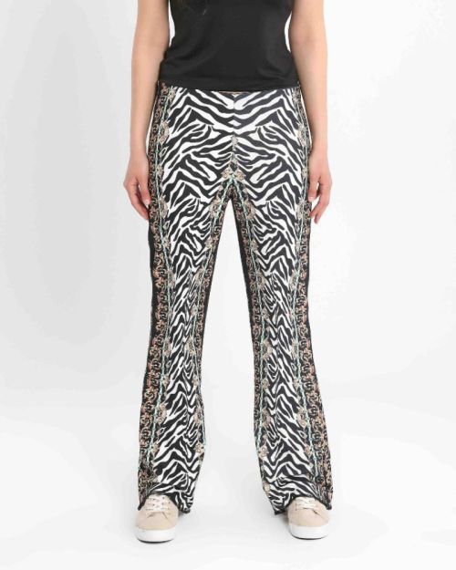 Women’s Elegant Zebra Pattern Print Party Pants