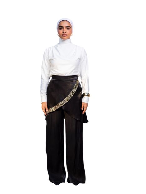 Criss Cross Pants with Islamic Patterns