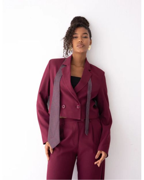 Regal Touch Cropped Blazer