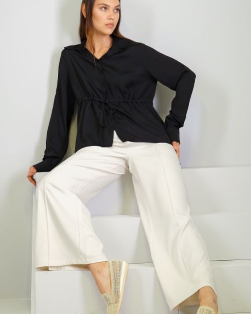 Offwhite crepe pants